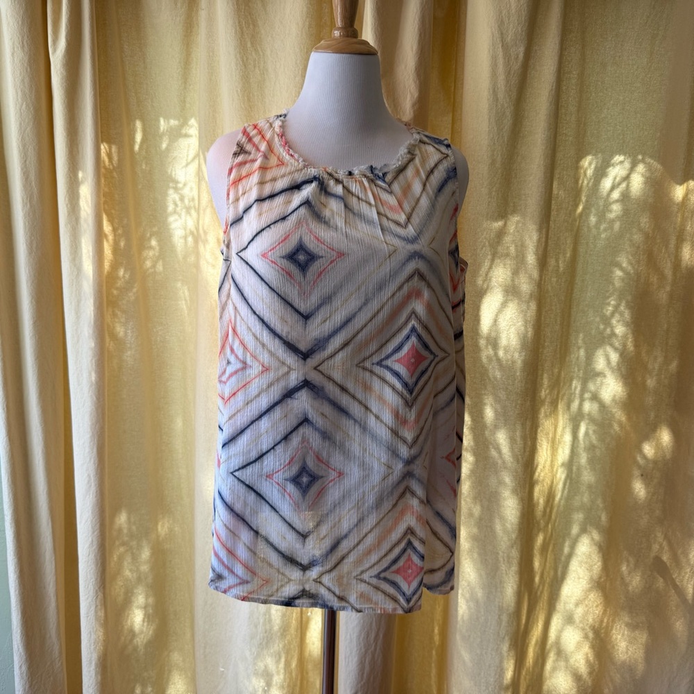Old Navy Purple and Gray Sleeveless Blouse